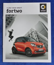Lade das Bild in den Galerie-Viewer, Smart fortwo edition #1 MJ 2015 - Prospekt Brochure + Preisliste 01.2015
