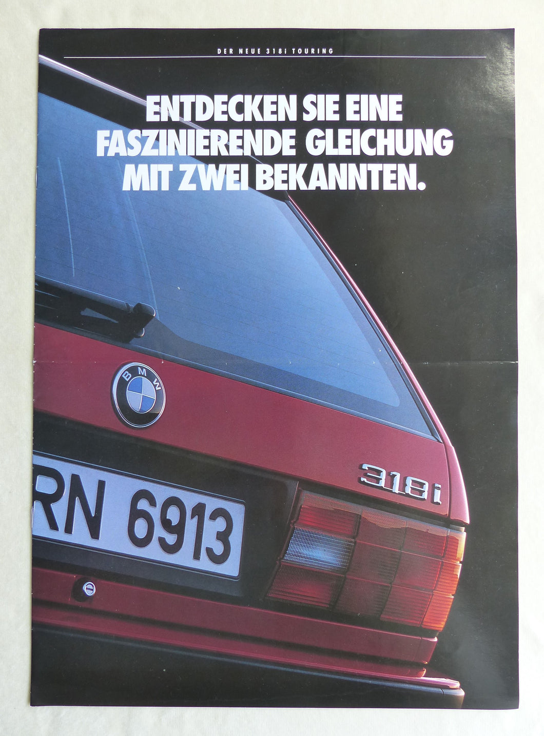 BMW 3er 318i touring Typ E30 MJ 1989 - Prospekt Brochure 01.1989 Großformat