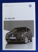 Lade das Bild in den Galerie-Viewer, VW Polo GTI MJ 2009 - Prospekt Brochure + Preisliste 05.2008
