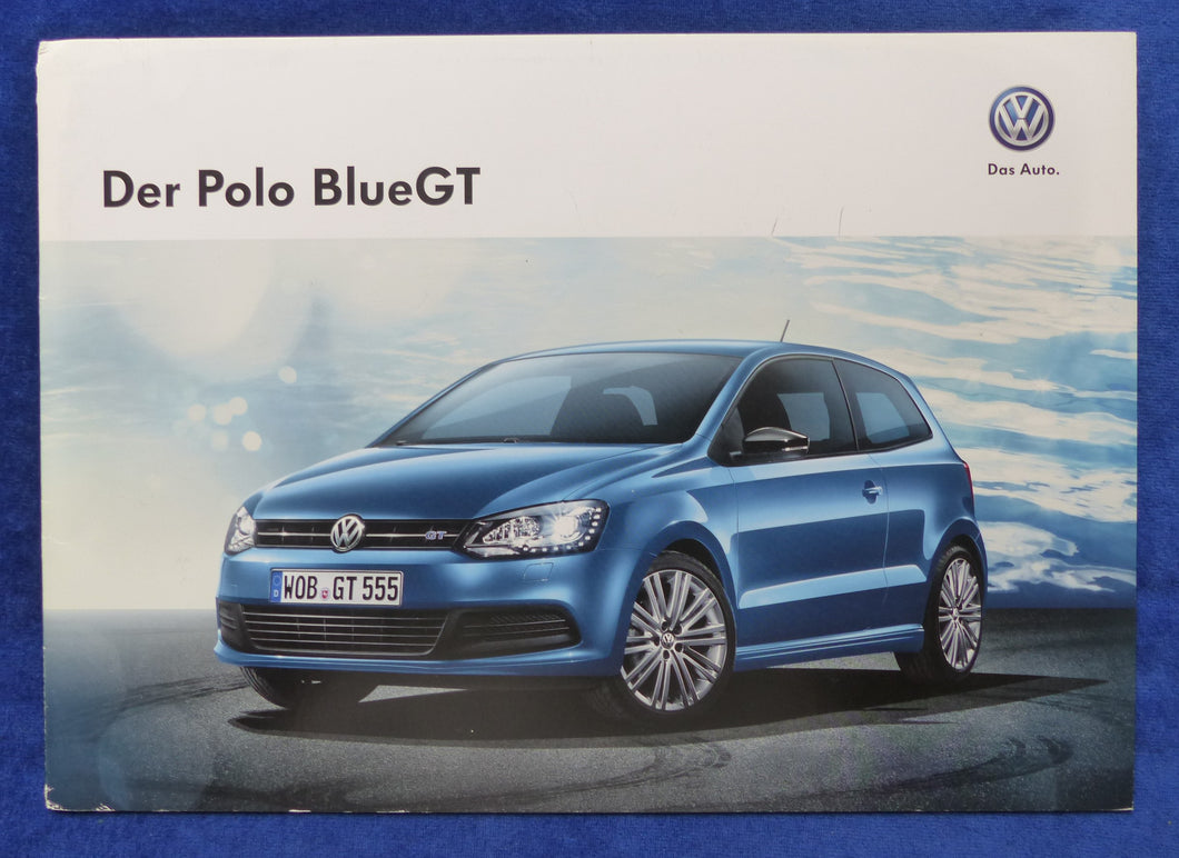 VW Polo BlueGT MJ 2013 - Prospekt Brochure 10.2012