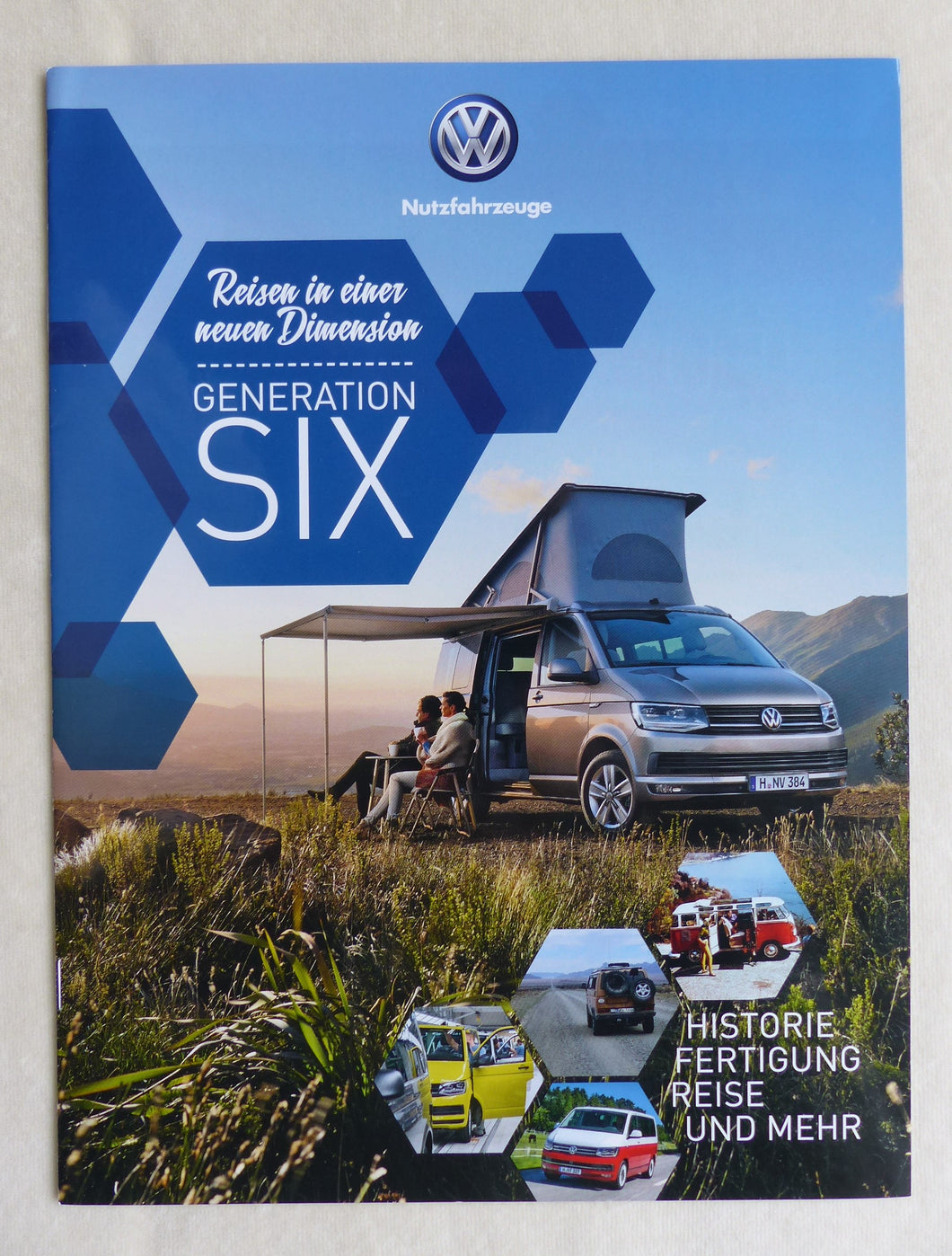 VW Bus Bulli T6 California Beach Coast Ocean Historie - Hochglanz Prospekt 2016