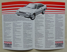 Lade das Bild in den Galerie-Viewer, Toyota 1982 Car Range Motor Show Edition - UK-Prospekt Konvolut England englisch
