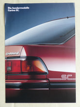 Lade das Bild in den Galerie-Viewer, Toyota Carina SC Sondermodelle MJ 1992 - Prospekt Brochure 09.1991
