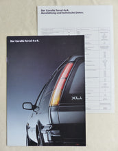 Lade das Bild in den Galerie-Viewer, Toyota Corolla Tercel 4x4 MJ 1992 - Prospekt + Daten &amp; Ausstattungen 01.1992
