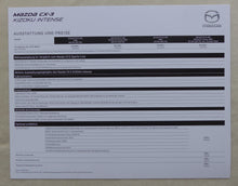 Lade das Bild in den Galerie-Viewer, Mazda CX-3 Kizoku Intense MJ 2018 - Prospekt Brochure + Preisliste 05.2017
