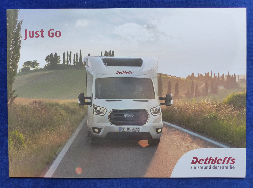 Dethleffs Just Go Wohnmobil MJ 2022 - Prospekt Brochure 01.2022