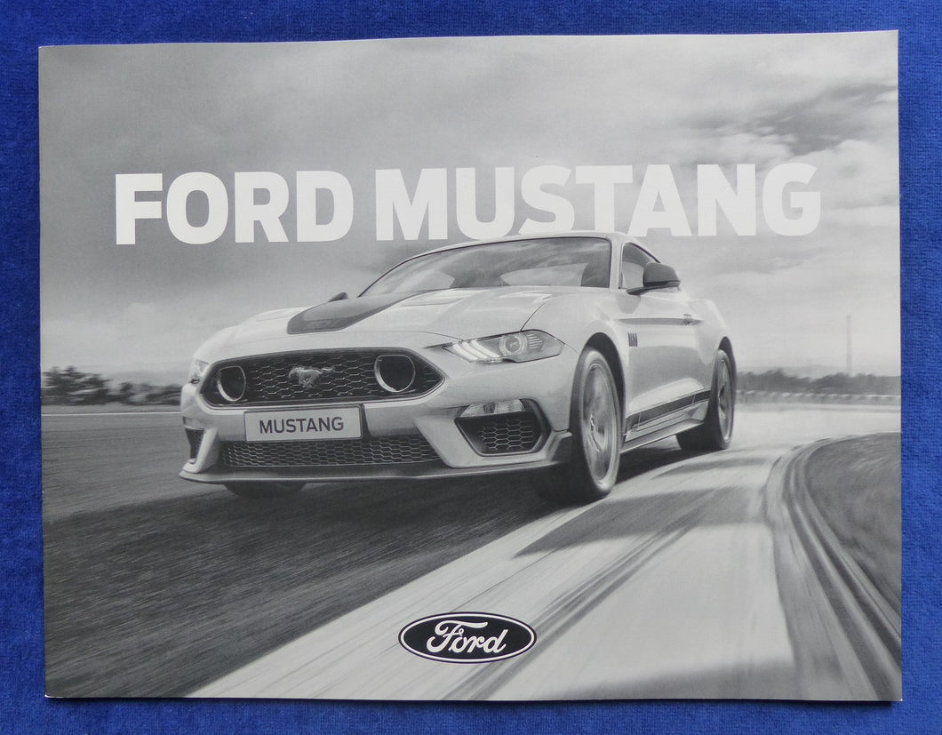 Ford Mustang GT V8 Mach 1 - Preisliste MJ 2021 - Prospekt Brochure 03.2021