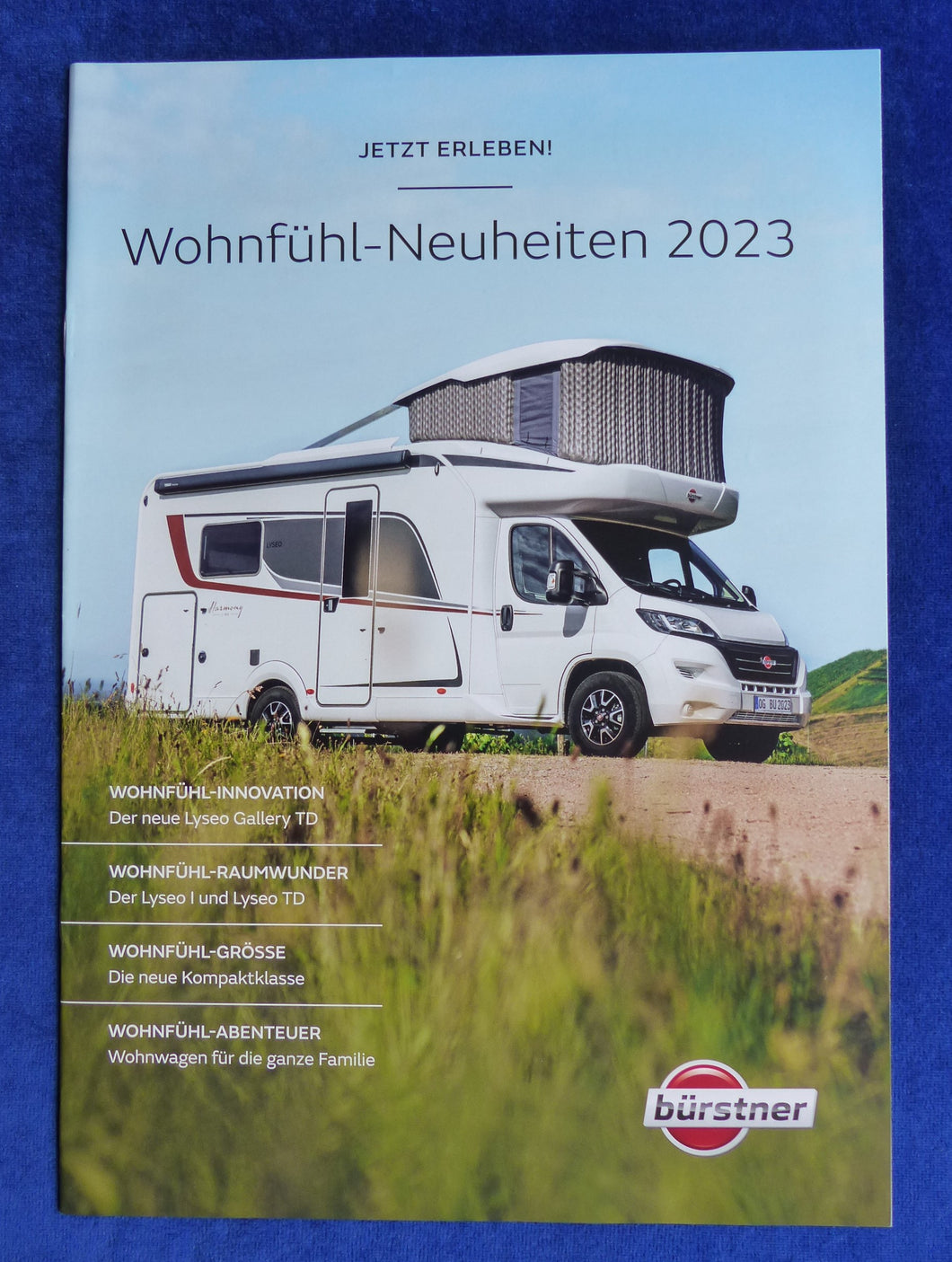 Bürstner Reisemobil & Wohnwagen Neuheiten 2023 - Prospekt Brochure 07.2022