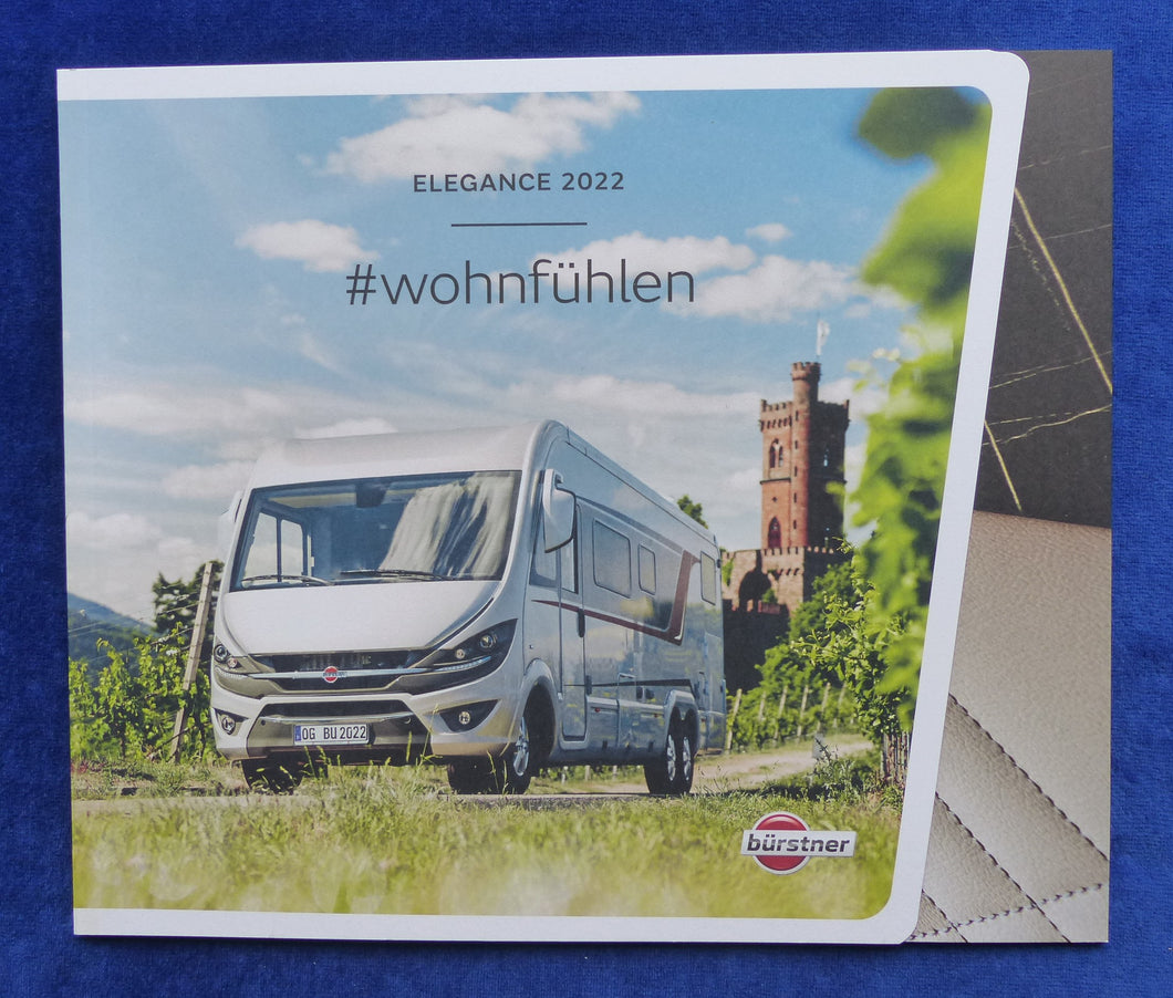 Bürstner Elegance 910 920 Wohnmobil MJ 2022 - Prospekt Brochure 08.2021