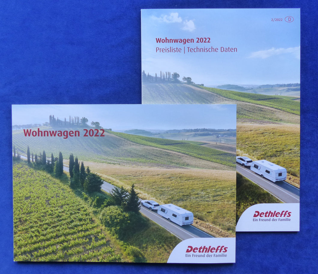 Dethleffs Wohnwagen 2022 C'Joy Aero Camper Nomad - Prospekt + Preisliste 11.2021