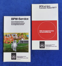 Lade das Bild in den Galerie-Viewer, BPW Achsen Gummifederung Wartung Caravan Wohnwagen - Prospekt Brochure 10.1977
