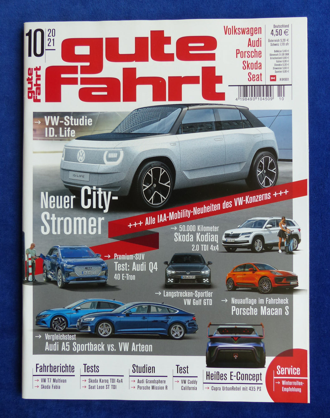 Gute Fahrt Heft 10/2021 - VW ID. Life Golf Porsche Macan Cupra UrbanRebel Audi