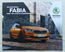Lade das Bild in den Galerie-Viewer, Skoda Fabia MJ 2022 - Prospekt Brochure + Preisliste 09.2021

