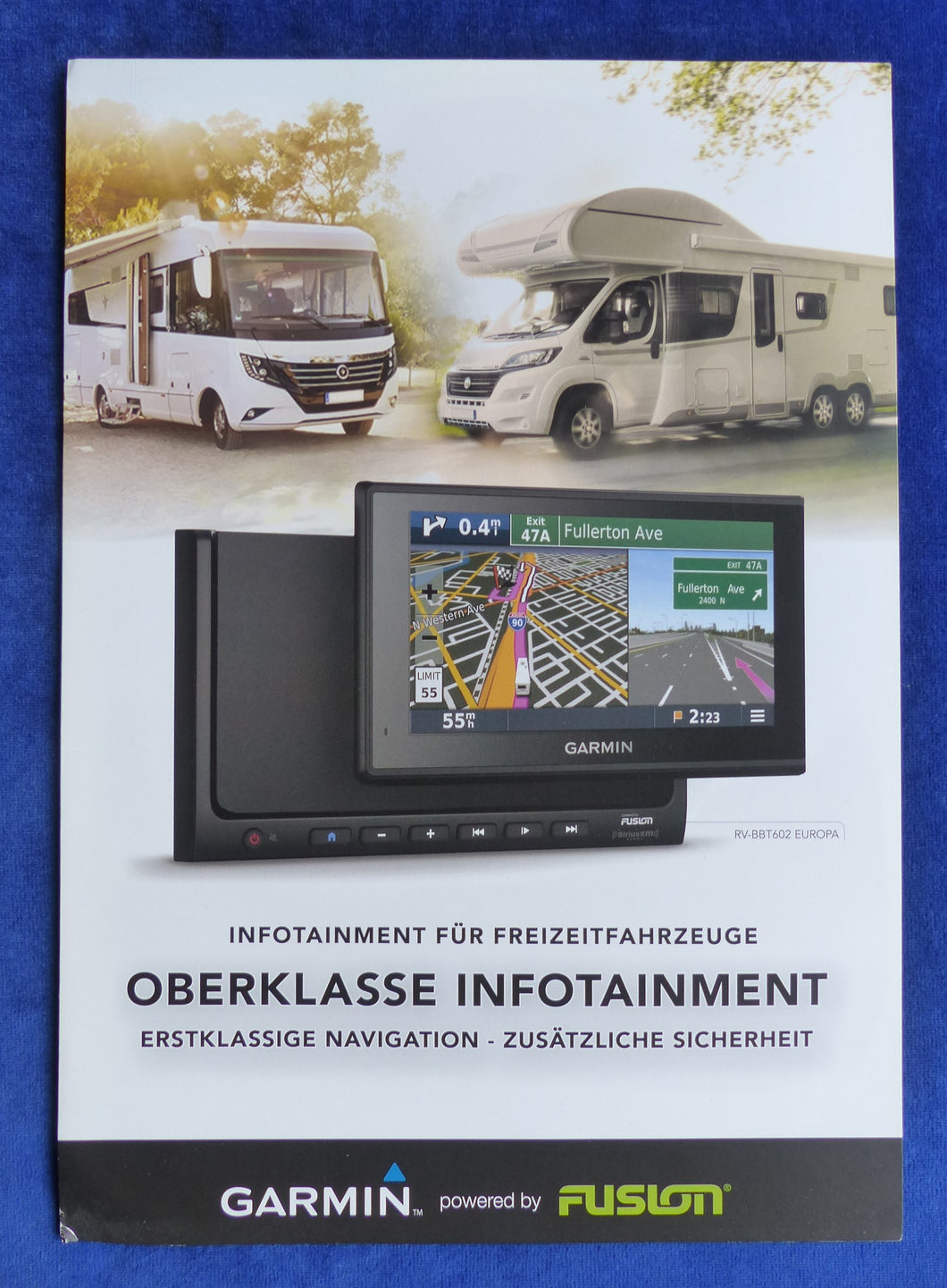 Fusion Garmin Navigation Entertainment Reisemobile - Prospekt Brochure 2020