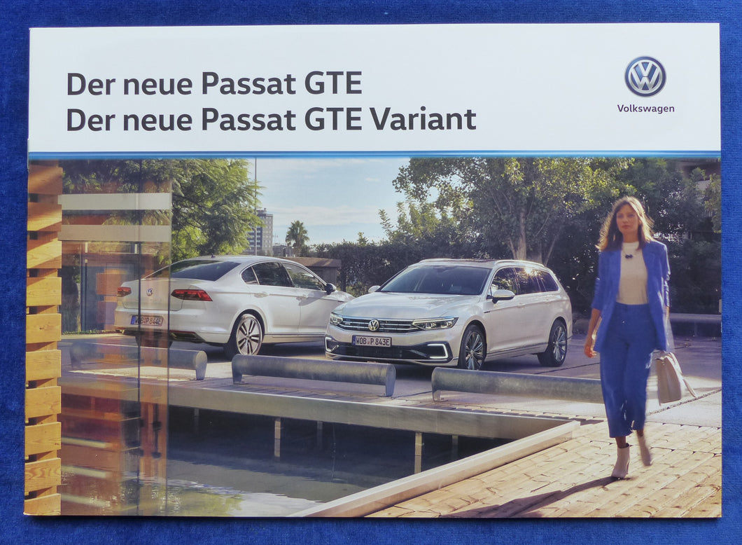 VW Passat GTE Variant MJ 2020 - Prospekt Brochure 09.2019