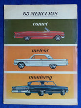 Lade das Bild in den Galerie-Viewer, Mercury 1963 Comet Meteor Monterey - US-Prospekt Brochure 1962 USA
