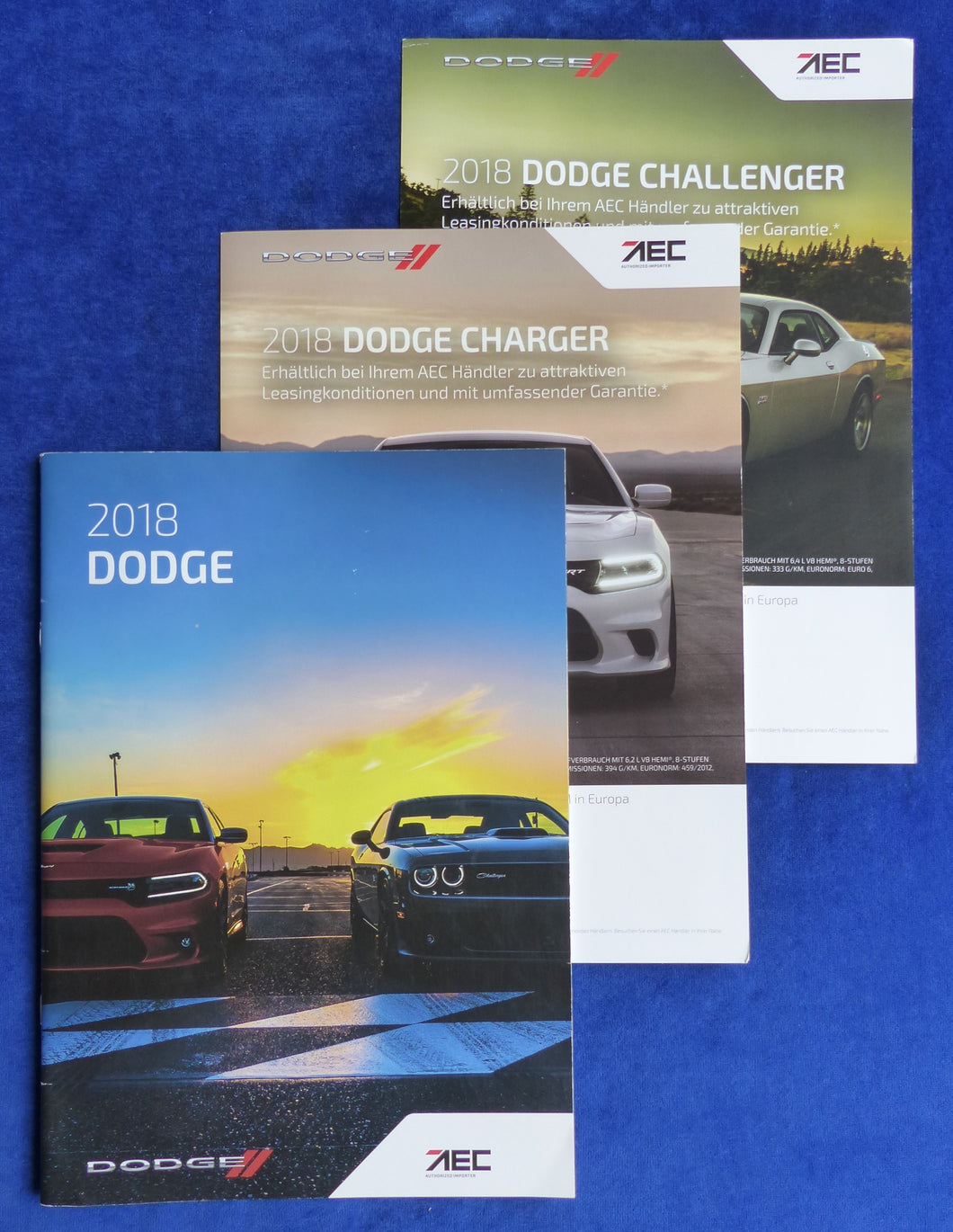 Dodge Challenger & Charger Hellcat - Prospekt + Daten & Ausstattungen 2018
