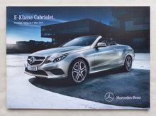 Lade das Bild in den Galerie-Viewer, Mercedes E-Klasse Cabrio E 500 - Preisliste MJ 2013 - Prospekt Brochure 03.2013
