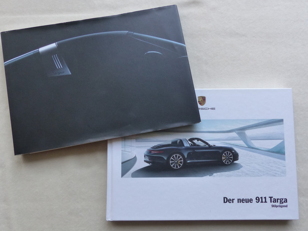 Porsche 911 Targa 4 4S Typ 991 MJ 2014 - Hardcover Prospekt Brochure 10.2013