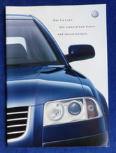 Lade das Bild in den Galerie-Viewer, VW Passat Limousine - Daten &amp; Ausstattungen MJ 2002 - Prospekt Brochure 10.2001
