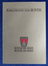 Lade das Bild in den Galerie-Viewer, Rover 800 200 Serie 825 Sterling 213 216 MJ 1988 - Prospekt Brochure 09.1987
