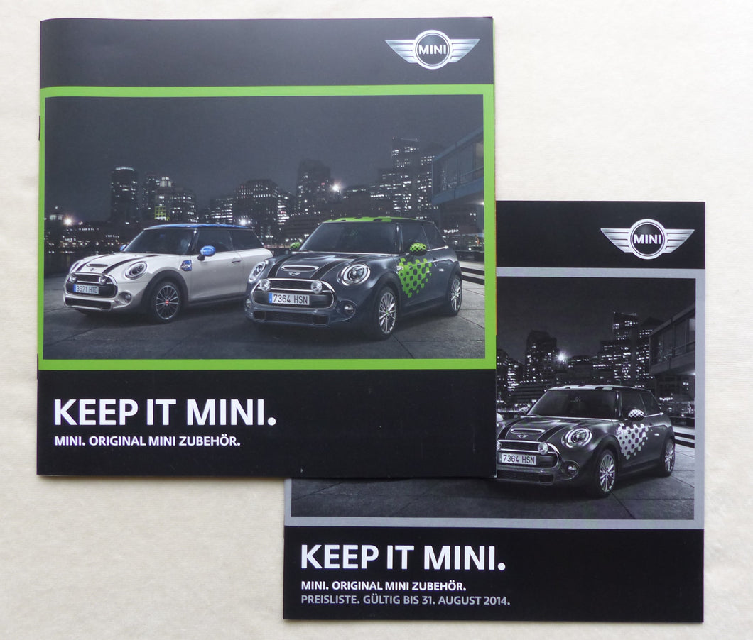 Mini Zubehör JCW John Cooper Works MJ 2014 - Prospekt + Preisliste 12.2013