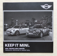 Lade das Bild in den Galerie-Viewer, Mini Zubehör JCW John Cooper Works MJ 2014 - Prospekt + Preisliste 12.2013

