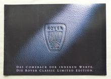 Lade das Bild in den Galerie-Viewer, Rover Classic Limited Edition 200 400 600 MJ 1998 - Prospekt Brochure 04.1997
