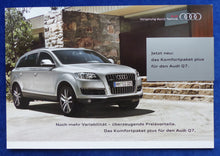 Lade das Bild in den Galerie-Viewer, Audi Q7 Komfortpaket Plus MJ 2010 - Prospekt Brochure 05.2009
