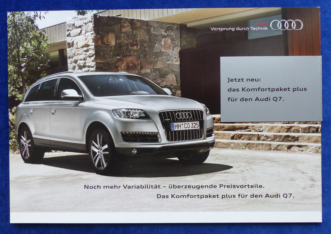 Audi Q7 Komfortpaket Plus MJ 2010 - Prospekt Brochure 05.2009