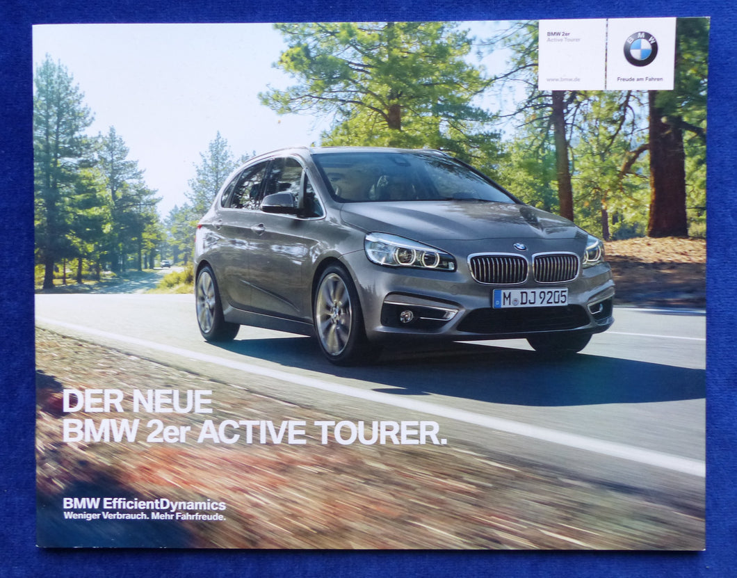 BMW 2er Active Tourer 225i Typ F45 MJ 2014 - Preview Prospekt Brochure 01.2014