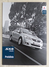 Lade das Bild in den Galerie-Viewer, Suzuki SX4 Limousine MJ 2010 - Prospekt Brochure + Preisliste 01.2010
