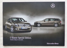 Lade das Bild in den Galerie-Viewer, Mercedes C-Klasse Special Edition MJ 2010 - Prospekt Preisliste Brochure 06.2009
