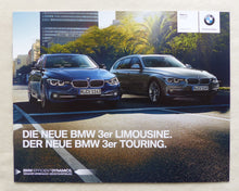 Lade das Bild in den Galerie-Viewer, BMW 3er Limousine Touring Typ F30 F31 MJ 2015 - Preview Prospekt Brochure 2015
