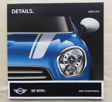 Lade das Bild in den Galerie-Viewer, Mini Countryman Daten &amp; Ausstattungen MJ 2012 - Prospekt Brochure 03.2012
