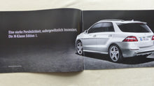 Lade das Bild in den Galerie-Viewer, Mercedes M-Klasse ML Edition 1 MJ 2012 - Prospekt Preisliste Brochure 07.2011
