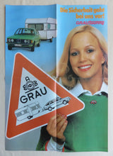 Lade das Bild in den Galerie-Viewer, Grau Touring Wohnwagen Fahrgestell - Poster Prospekt Brochure 70er-Jahre
