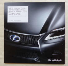 Lade das Bild in den Galerie-Viewer, Lexus Firma &amp; Automobile Qualität Hybrid CT LS 600 - Prospekt Brochure 04.2016
