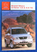 Lade das Bild in den Galerie-Viewer, Suzuki Grand Vitara 3-Türer MJ 2004 - Prospekt Brochure 06.2003
