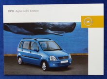 Lade das Bild in den Galerie-Viewer, Opel Agila Color Edition MJ 2002 - Prospekt Brochure 04.2002
