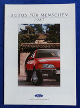 Lade das Bild in den Galerie-Viewer, Ford Modelle 1987 - Fiesta Escort Sierra Scorpio - Prospekt Brochure 01.1987
