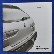Lade das Bild in den Galerie-Viewer, Alfa Romeo 156 Sportwagon Daten Ausstattung MJ 2001 - Prospekt Brochure 05.2000
