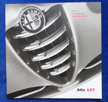Lade das Bild in den Galerie-Viewer, Alfa Romeo 147 MJ 2001 - Prospekt Brochure + Preisliste 01.2001
