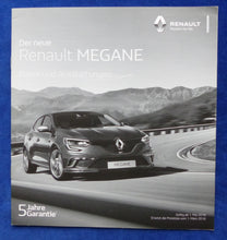 Lade das Bild in den Galerie-Viewer, Renault Megane Bose Edition - Preisliste MJ 2017 - Prospekt Brochure 05.2016
