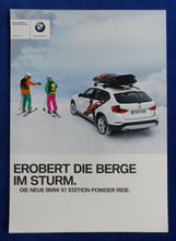 Lade das Bild in den Galerie-Viewer, BMW X1 Edition Powder Ride K2 Ski Sondermodell MJ 2013 - Prospekt Brochure 2012
