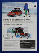Lade das Bild in den Galerie-Viewer, BMW X1 Edition Powder Ride K2 Ski Sondermodell MJ 2013 - Prospekt Brochure 2012

