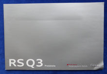 Lade das Bild in den Galerie-Viewer, Audi RS Q3 quattro - Preisliste MJ 2014 - Prospekt Brochure 08.2013
