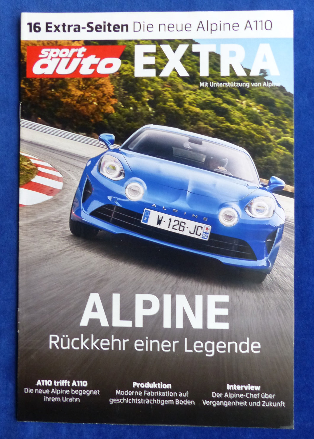 Renault Alpine A110 - Sonderdruck Sport Auto 2018