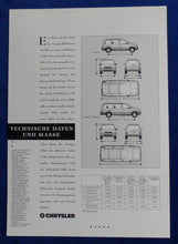 Lade das Bild in den Galerie-Viewer, Chrysler Voyager MJ 1994 - Prospekt Brochure + Technische Daten 09.1993
