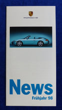 Lade das Bild in den Galerie-Viewer, Porsche News Frühjahr 98 - 911 Cabrio Boxster - Prospekt Brochure 02.1998
